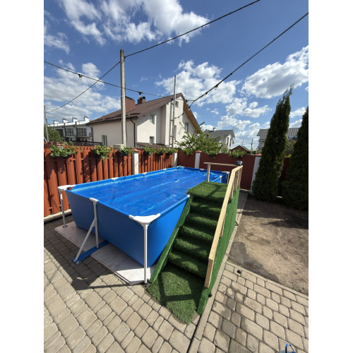 Прямокутній каркасний басейн Intex 28273 450х220х84 см-11