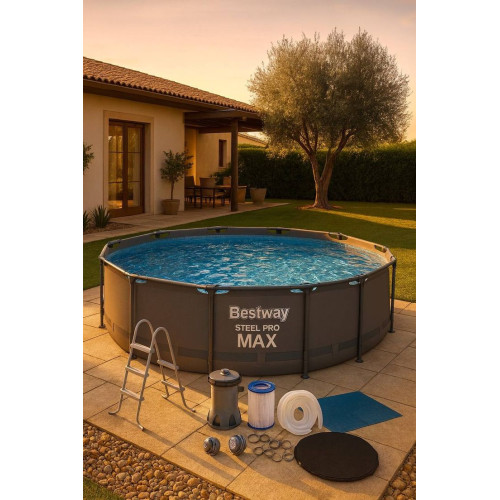 Каркасний басейн Bestway 56709 366х100 см Ротанг-4