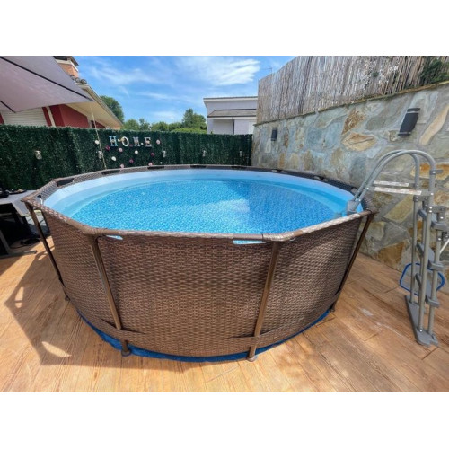 Каркасний басейн Bestway 56709 366х100 см Ротанг-6