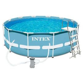 366х122 см каркасний басейн intex 26718 фільтр, сходи